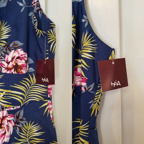 Modcloth Tropical Floral Fit and Flare Dress NEW - Picture 7 of 8